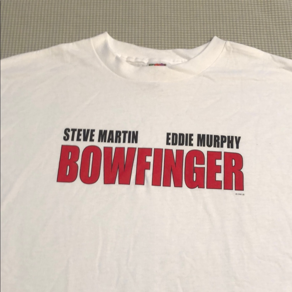 Rare BOWFINGER movie promo XL t-shirt Steve Martin Eddie Murphy #959